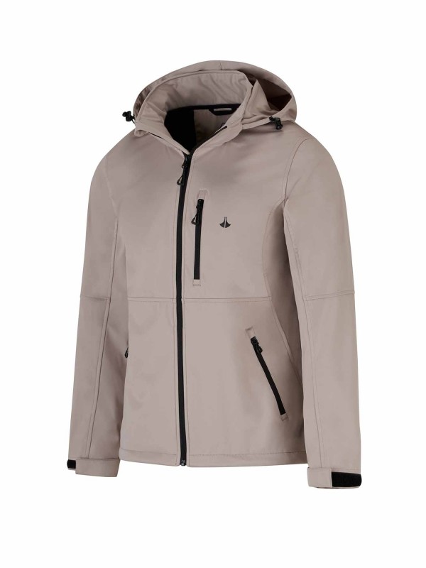Bjornson Zomerjas Softshell Heren Taupe - Winddicht - Ademend - Olaf