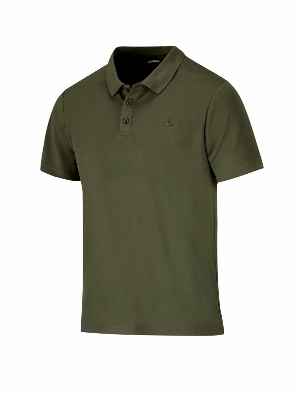 Polo Shirt Heren - Katoen - Olijfgroen - Roger