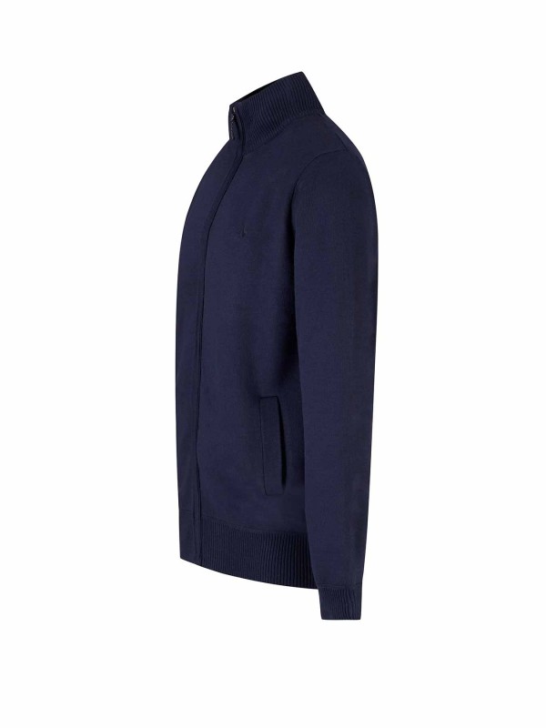 Bjornson Gebreid Vest 4 seizoenen Heren Donkerblauw - POULY