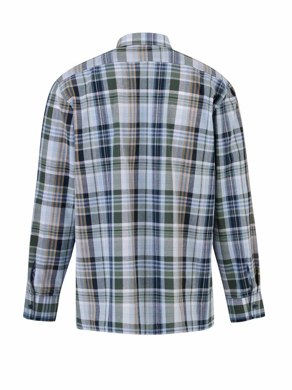 STØRVIK Egersund Katoenen Werkhemd Heren - Houthakkersblouse - Olijfgroen - Zwart - Bruin - 052-6.1