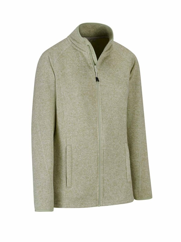 Bjornson Gebreid Vest 4 Seizoenen Dames Zeegroen Melange - OLENKA