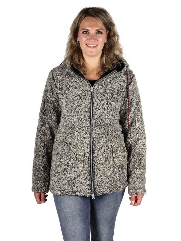 Sherpa Fleece Vest Zacht / 4 Seizoenen Dames Antraciet Melange - 36-52 - XANDRA 