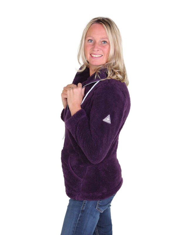 Paars fleece online vest