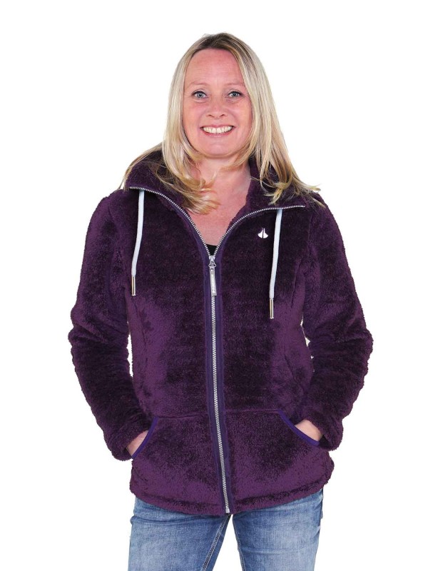Paars fleece online vest