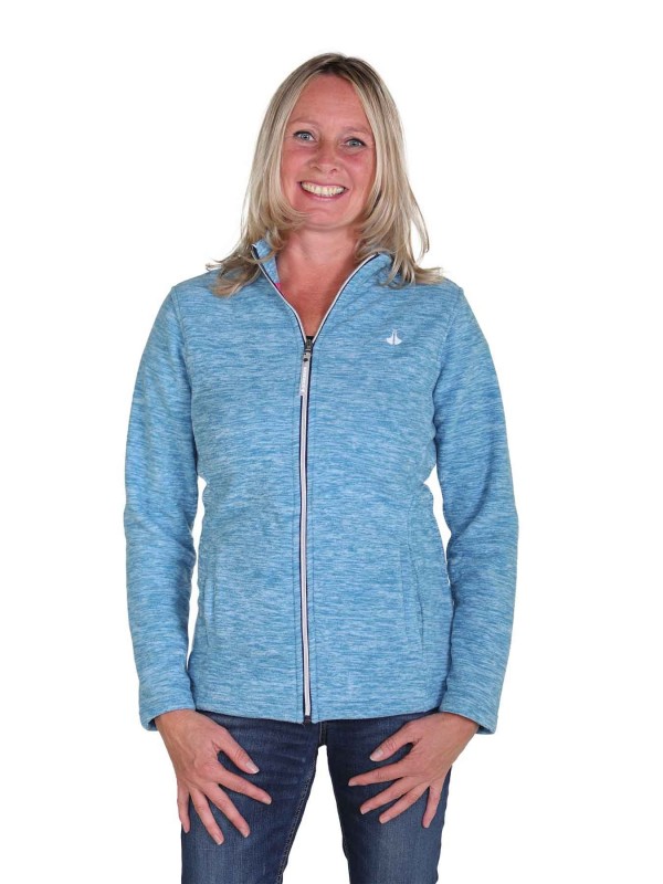 BJØRNSON Fleece Vest Dames 4 seizoenen Blauw melange - 36-56 - JILL