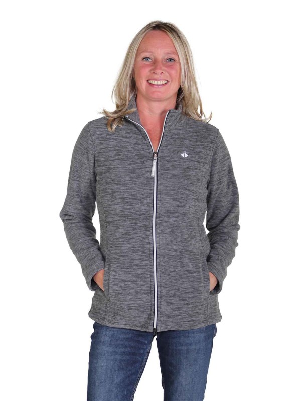 Fleece Vest Dames 4 seizoenen Antraciet melange 36 56 JILL