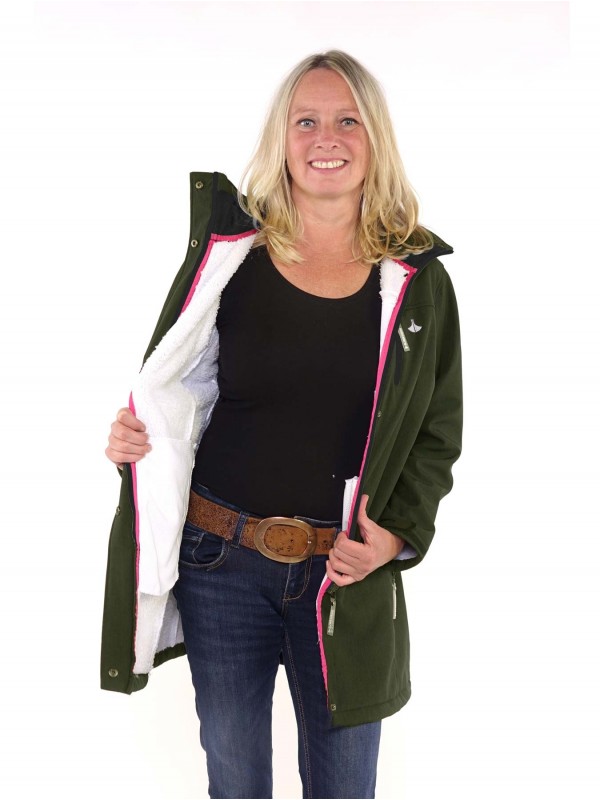 Whitney verhouding Soepel Softshell jas parka dames olijfgroen kopen? - Bjornson.nl - €79,95