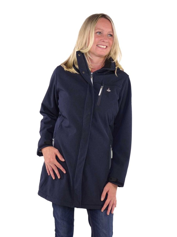 Bjornson Softshell Jas Parka Dames Donkerblauw - Dorte