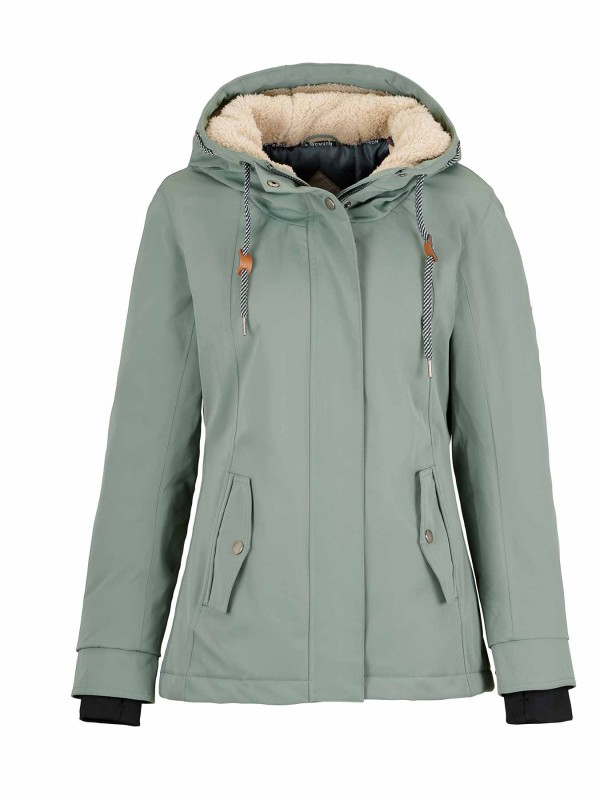 Regenjas Winterjas waterdicht dames groen kopen Bjornson 89 95