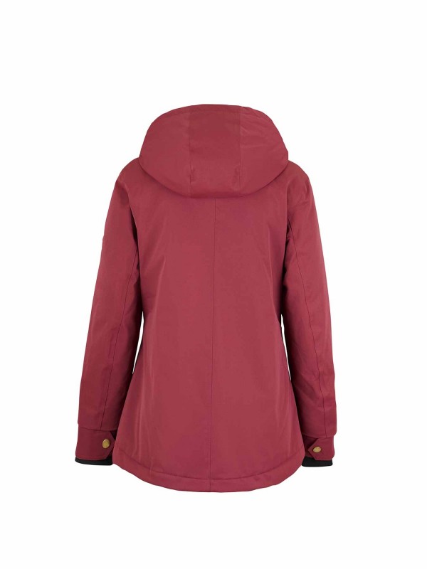 BJØRNSON Regenjas / Winterjas Winddicht Waterdicht Dames Rood-Bruin Agneta