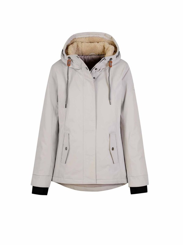 BJØRNSON Regenjas / Winterjas Winddicht Waterdicht Dames Zandbeige Agneta