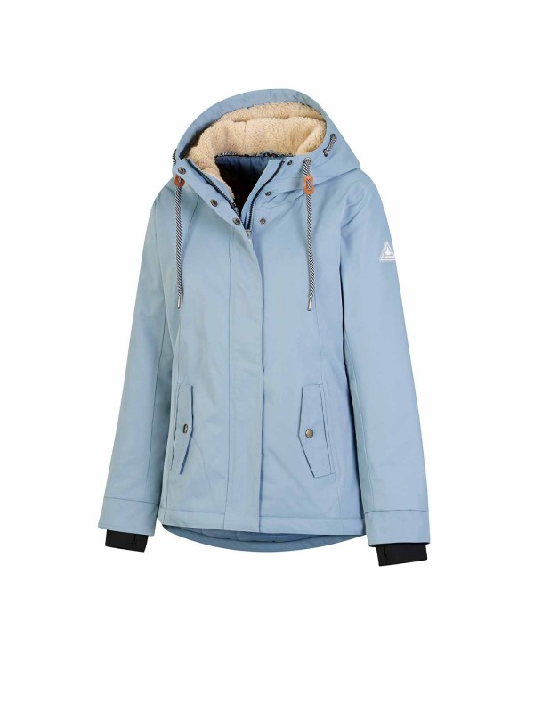 BJØRNSON Regenjas / Winterjas Winddicht Waterdicht Dames Blauwgrijs Agneta