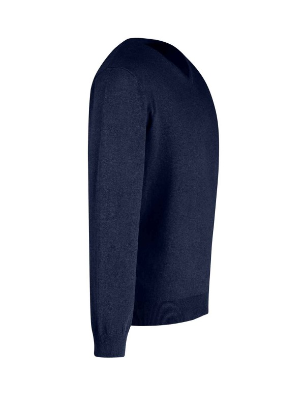Pullover V-Hals Heren Donkerblauw