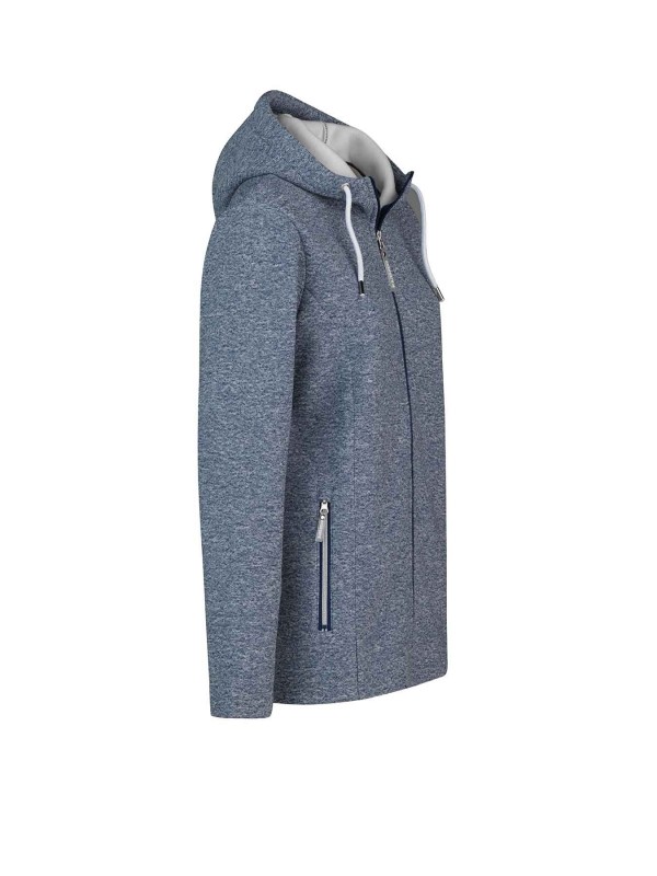 Gebreid Hooded Vest 4 seizoenen Dames Blauw - 36-56 - ANNE