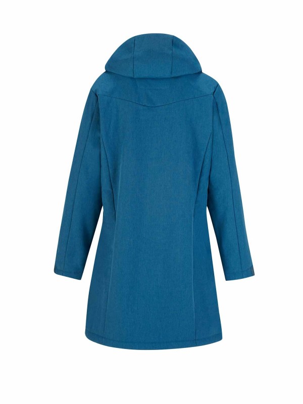 BJØRNSON Anneli Softshell Winterjas Dames - Parka - Blauw
