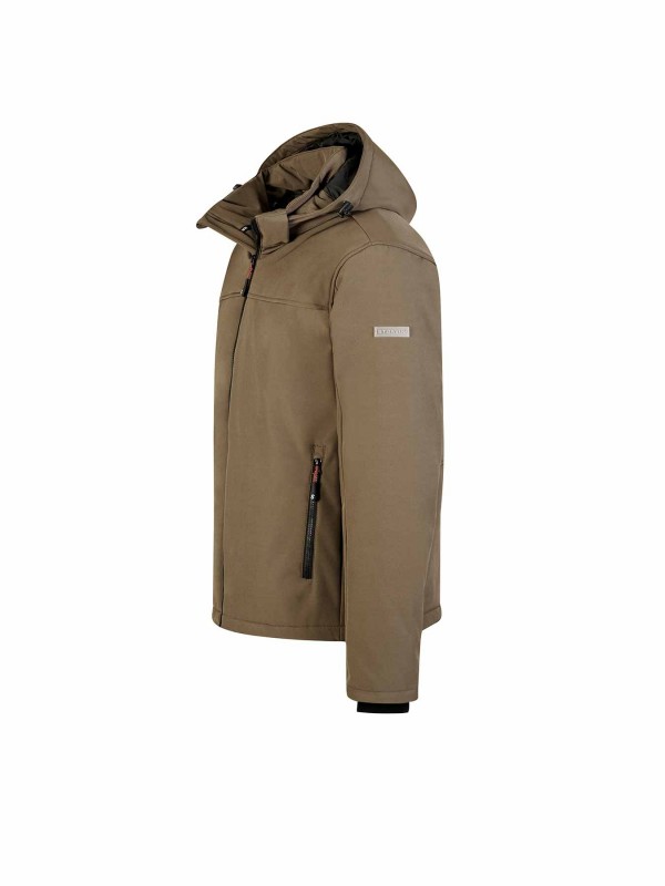 STØRVIK Softshell Winterjas Winddicht Gevoerd Heren Husk Bruin - Bengt