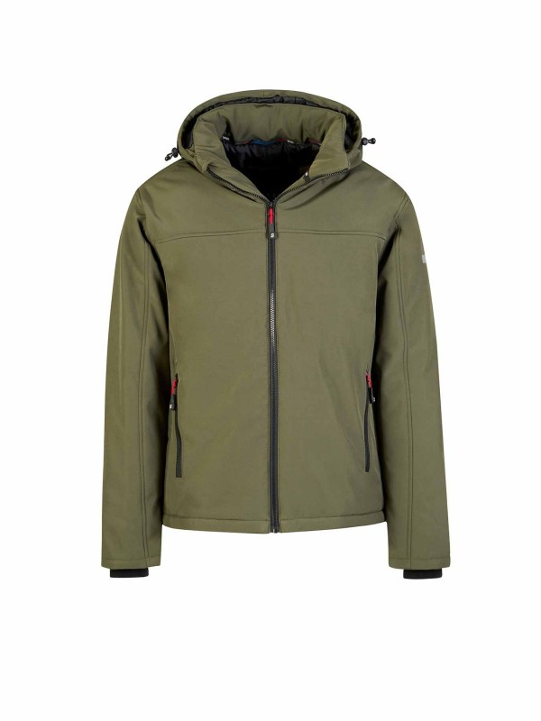 STØRVIK Softshell Winterjas Winddicht Gevoerd Heren Olijfgroen - Bengt