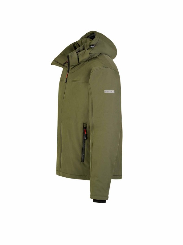 STØRVIK Softshell Winterjas Winddicht Gevoerd Heren Olijfgroen - Bengt