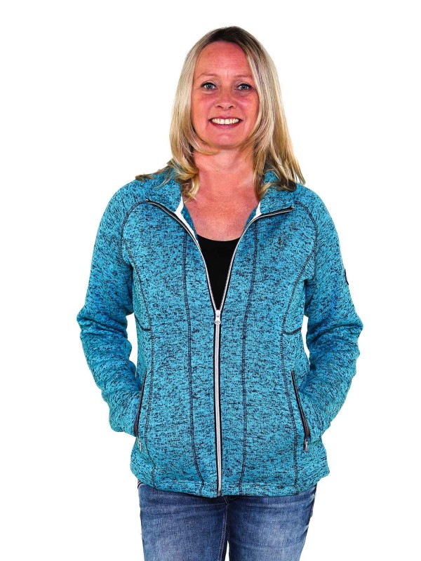 VEST GEBREID DAMES Blauw Atol - Elena