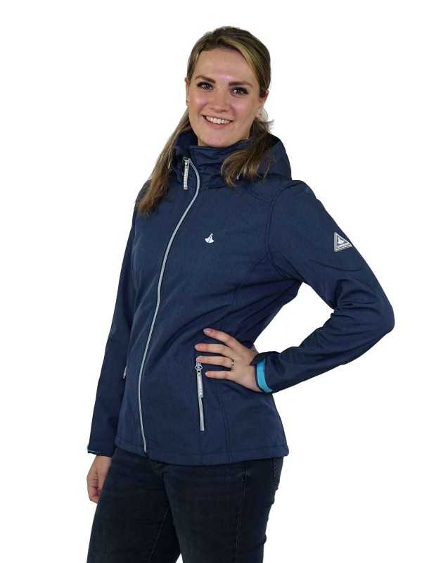 SOFTSHELL JAS DAMES donkerblauw - Silje
