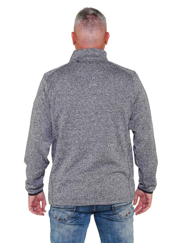 Vest Gebreid Heren Warm Antraciet Grijs