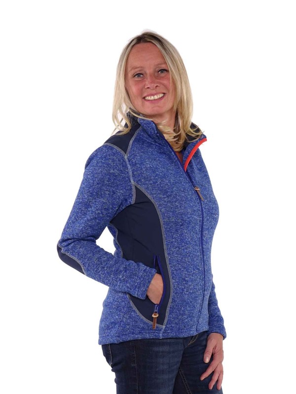 Bjornson Vest Gebreid Dames Blauw - Brigitta