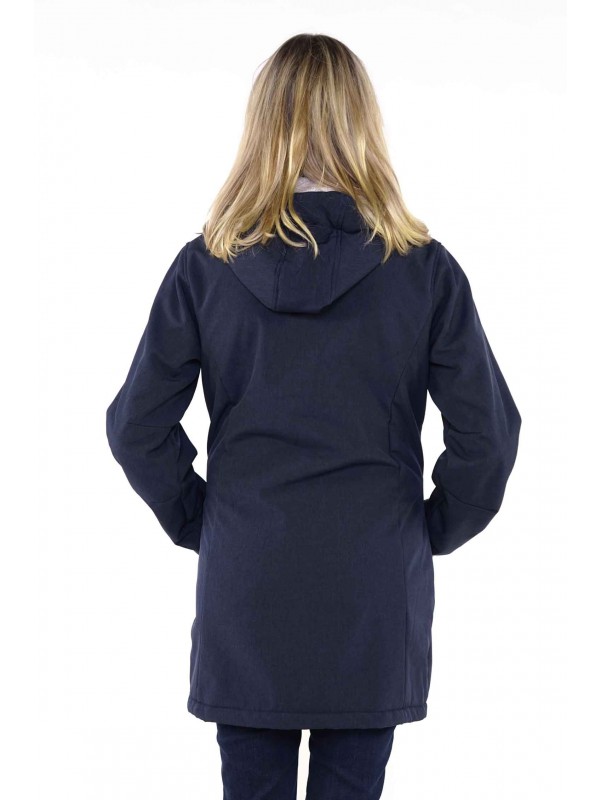 Bjornson Softshell Jas Parka Dames Donkerblauw - Dorte