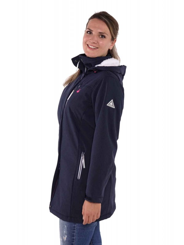 Softshell parka dames donkerblauw kopen? - Bjornson.nl