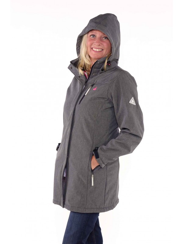 insect Statistisch gekruld Softshell jas parka dames antraciet grijs kopen? - Bjornson.nl - €79,95