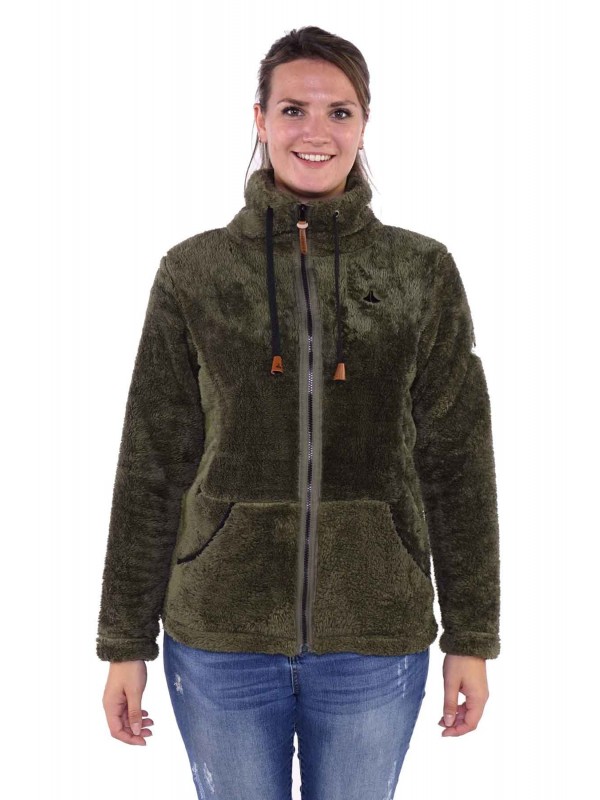 Coral fleece vest - Dames - Olijfgroen - Bjornson - Elin