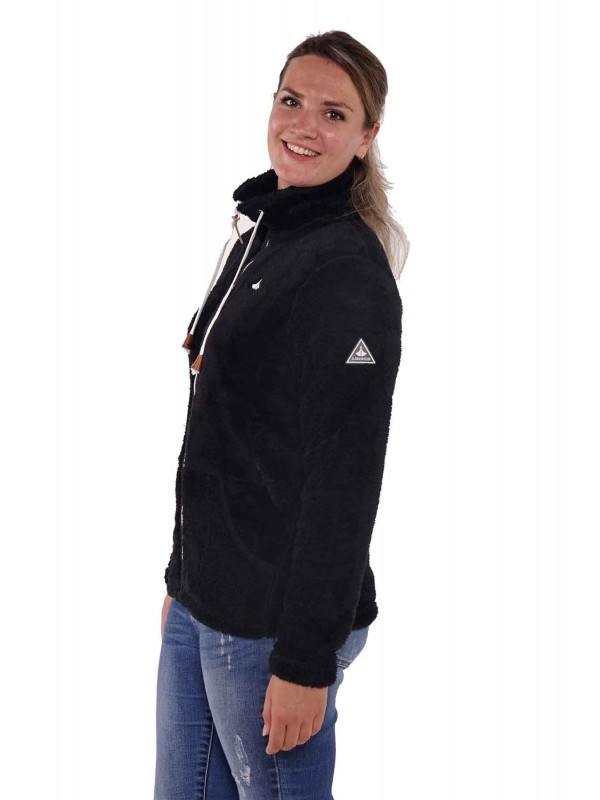 Coral fleece vest zwart dames Bjornson.nl €29,95