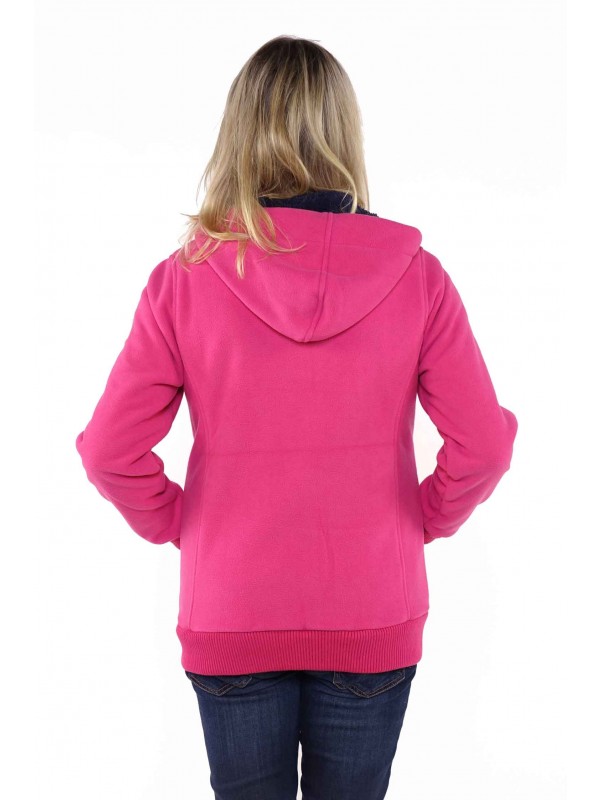 Bjørnson Noors Vest Teddy Gevoerd Dames Roze Fuchsia - Helva