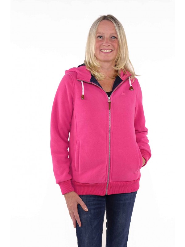 Roze fleece outlet vest dames