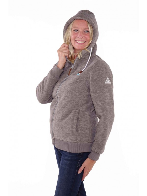 Bjørnson Capuchon Vest Dames Grijs - Helva
