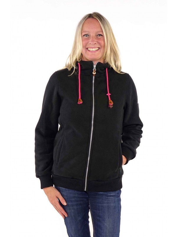 Zwart fleece vest dames online