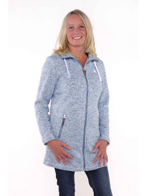 ding worstelen strijd Blauw lang gebreid vest voor dames kopen? - Bjornson.nl - 59.95