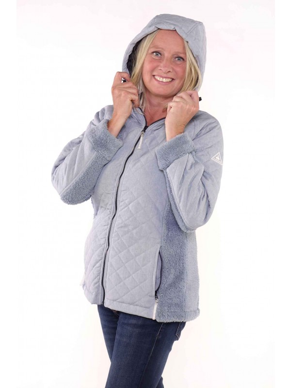 Bjørnson Vest Winddicht Teddy Gevoed Dames Blauw - Livi