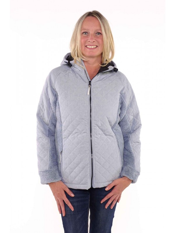 Bjørnson Vest Winddicht Teddy Gevoed Dames Blauw - Livi