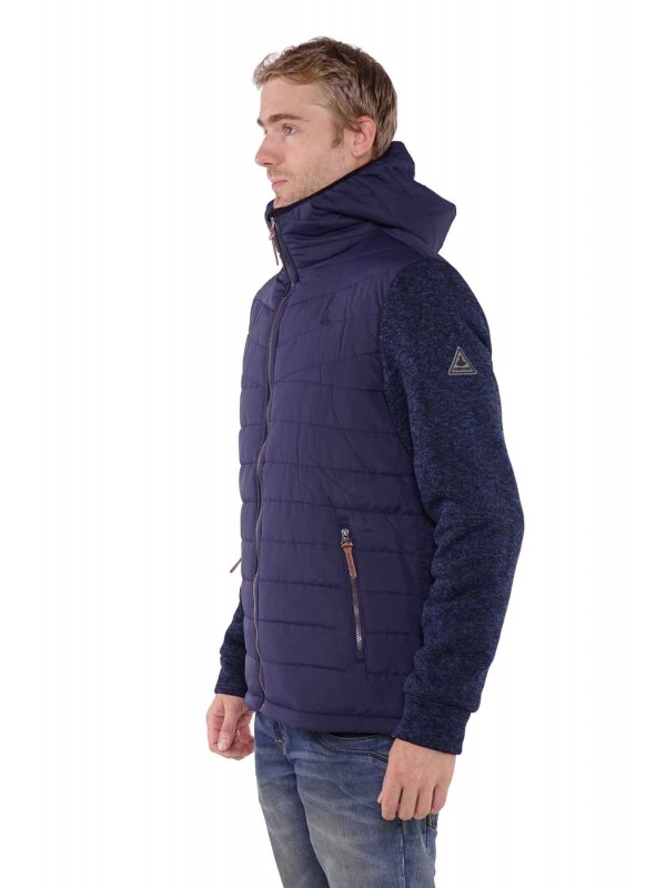 Bjørnson Noors Vest Winddicht Teddy Gevoerd Heren Donkerblauw - Mads