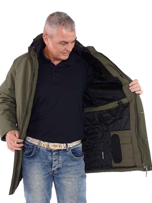 bungeejumpen fiets Concurrenten Lange winterjas parka heren olijfgroen kopen? - Bjornson.nl - €99,95