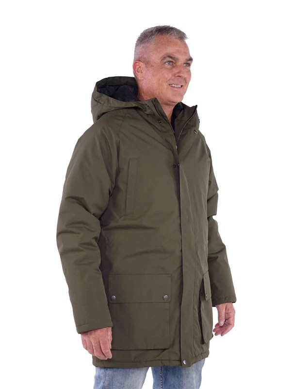 Genealogie Likken Slovenië Lange winterjas parka heren olijfgroen kopen? - Bjornson.nl - €99,95