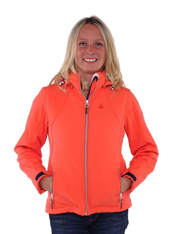 Oranje ski jas store dames
