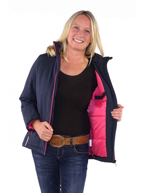 Bjørnson Winterjas Dames Donkerblauw - Olaug