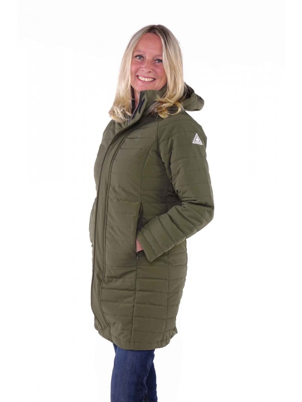 Dij Christian Maaltijd Winterjas dames parka olijfgtoen kopen? - Bjornson.nl - €69,95