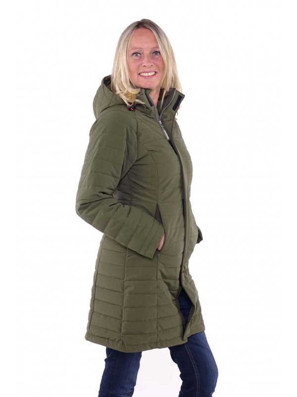 Commissie Gebruikelijk wasserette Winterjas dames parka olijfgtoen kopen? - Bjornson.nl - €69,95