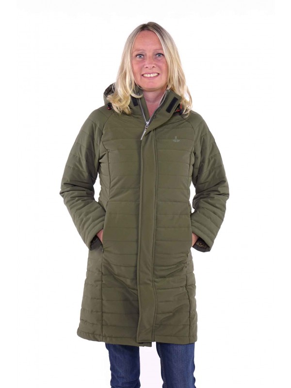 Bjørnson Winterjas Parka Dames Olijfgroen - Ragne