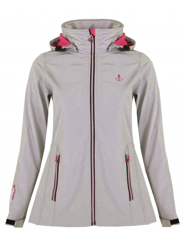 Virus Pittig Gewoon Softshell jas dames grote maat grijs kopen? - Maat 46, 48, 50, 52, 54, 56 -  €49,95