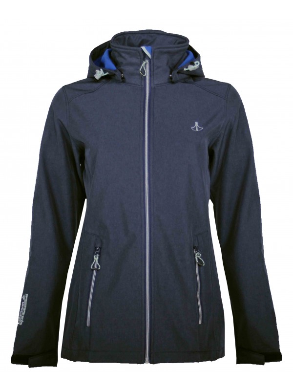 Virus Pittig Gewoon Softshell jas dames grote maat grijs kopen? - Maat 46, 48, 50, 52, 54, 56 -  €49,95