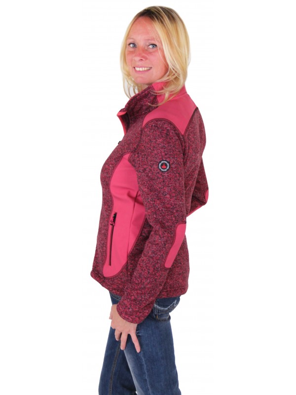 Bjornson Vest Gebreid Dames Wijnrood - Brigitta