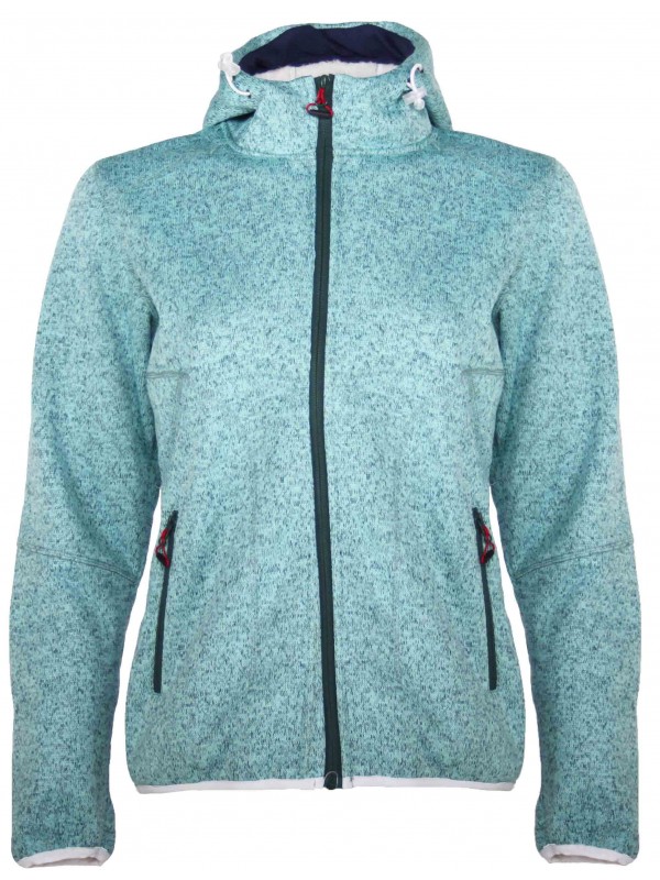 VEST TEDDY GEVOERD DAMES groen Celina